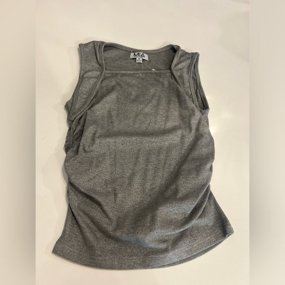 MIA New York Gray Tank Top Sleeveless Style